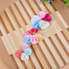 Polyester band five-petal flower confusing doll bow, children's clothing hat accessories bow Specification image